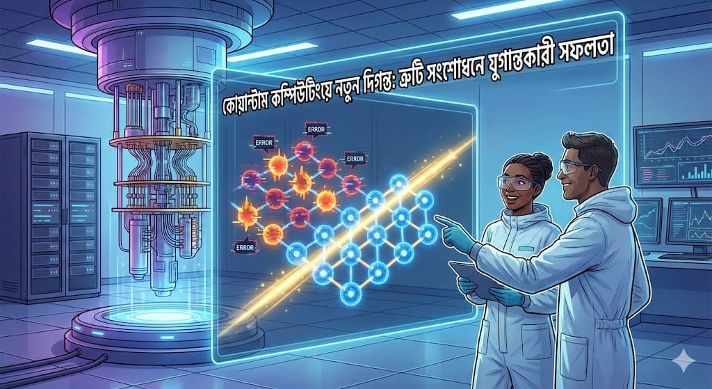 কোয়ান্টাম কম্পিউটিংয়ে নতুন দিগন্ত: ত্রুটি সংশোধনে যুগান্তকারী সফলতা