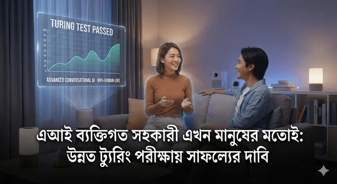 এআই ব্যক্তিগত সহকারী এখন মানুষের মতোই: উন্নত ট্যুরিং পরীক্ষায় সাফল্যের দাবি