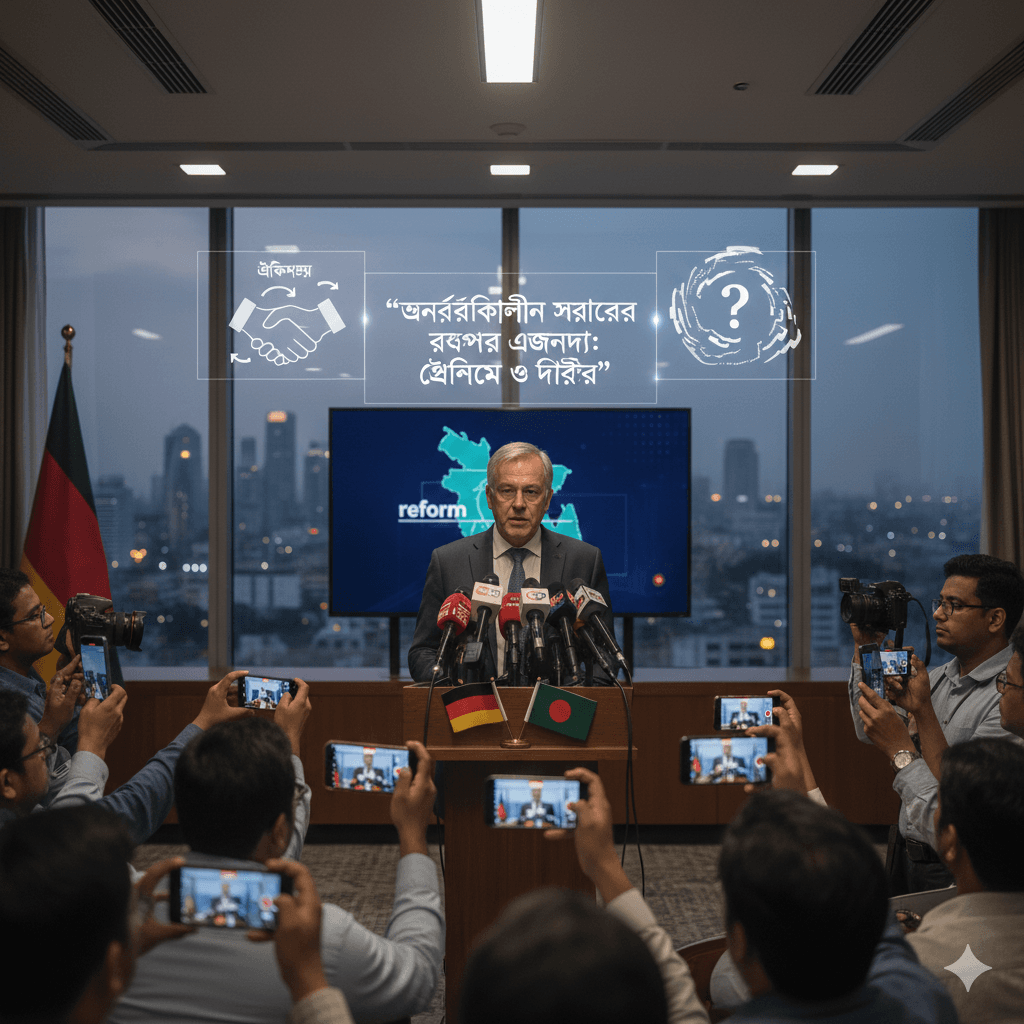 অন্তর্বর্তীকালীন সরকারের সংস্কার এজেন্ডা: ঐকমত্য ও বিতর্ক নিয়ে জার্মান রাষ্ট্রদূতের মন্তব্য